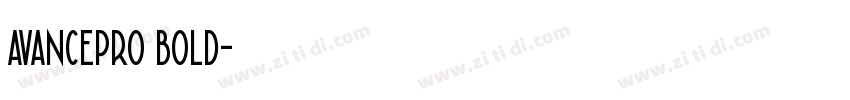 avancepro bold字体转换